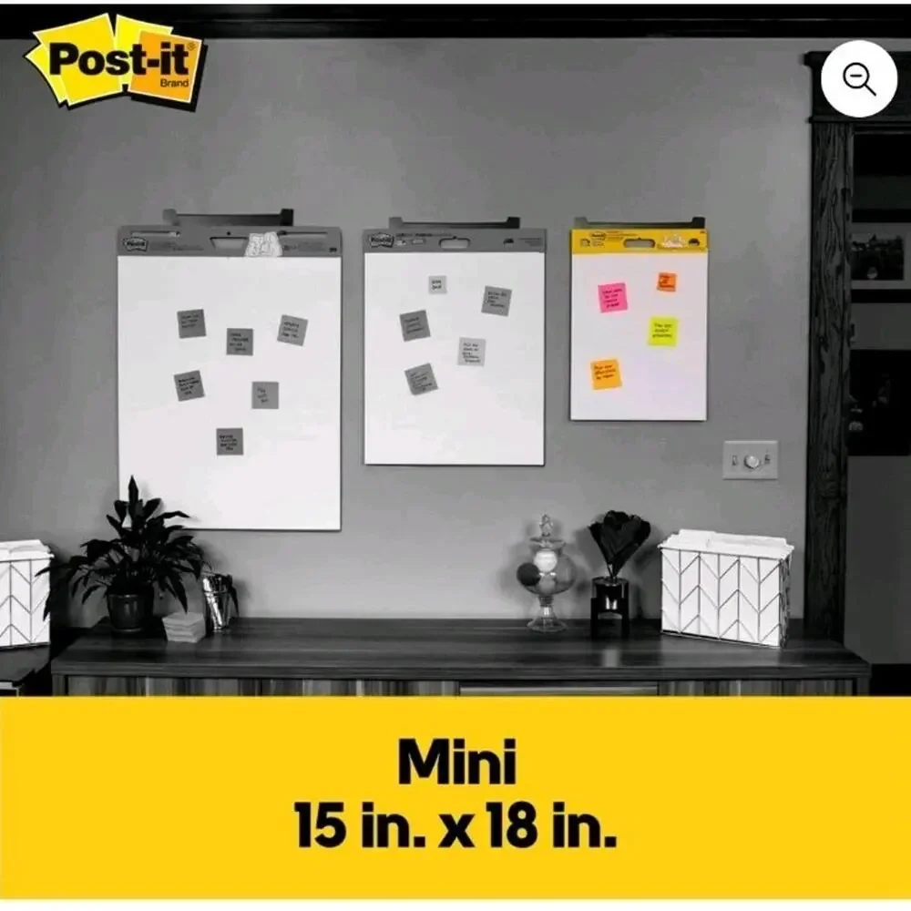 Post It Mini Easel Pad 3m 20 Pgs 18x15 2ft 4 Command Adhesive Strips